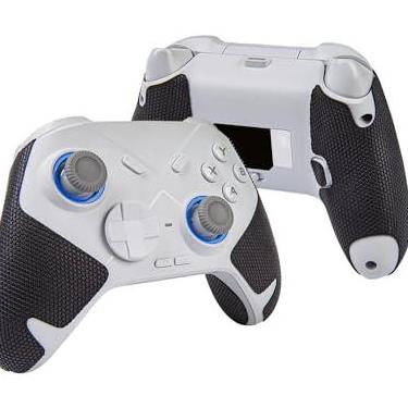 Imagem de TALONGAMES Fita adesiva para controle compatível com FLYDIGI Direwolf 2 e série Direwolf, antiderrapante, absorvente de suor, kit de pele texturizada, para alças de controle (versão Lite - preta)