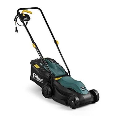 Imagem de Tekna - Cortador de Grama Elétrico LM320EBN 1000W 220V com Recolhedor 30L, 3 Alturas de Corte (20 a 60mm), Lâmina 32cm e Trava de Segurança – Leve e Compacto para Uso Doméstico