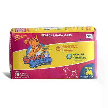 Imagem de Fraldas Para Cães Super Secão Fêmeas M 12 Unidades - Petix, 12, M