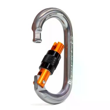 Imagem de Mosquetão Usclimb Alumínio Oval Keylock Trava Rosca 22kn Ce Uiaa