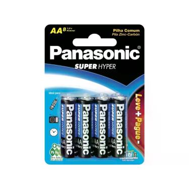 Imagem de Pilha AA Super Hyper UM-3SHSL8P6 - Panasonic 1,5V 8 Unidades