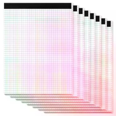 Imagem de Almofadas de papel milimetrado Zaviko 8,5x11 4x4 Quad Grid, 30 folhas,