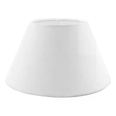 Imagem de Cúpula para abajur luminaria 10x19x11cm Tecido Algodão Soquete naciona