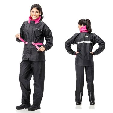 Imagem de Capa Chuva Motoqueira Motoboy Feminina Rosa Nylon Pp P M G Gg Ex - Pan