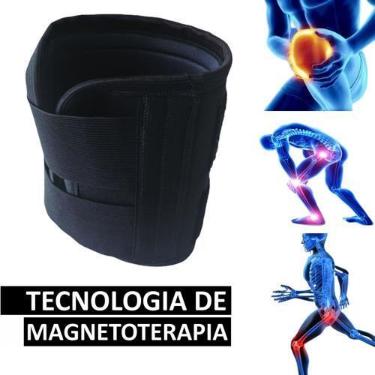 Imagem de Joelheira Magnética Alivia Dores Nervo Ciático Lombar Joelho - Aoyama