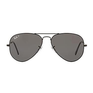 Imagem de Óculos de Sol Ray-Ban Polarizado Aviator Large Metal 0RB3025 002/48 Tam 58 / Preto - Lentes Preto