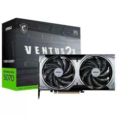 Imagem de Placa de Vídeo Geforce RTX 5070 Ventus 2X OC 12GB GDDR7 para Games e Criação de Conteúdo MSI