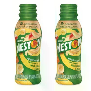 Imagem de Kit 2 Bebida Láctea Nestle Neston Maçã, Banana e Mamão 280ml