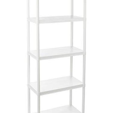 Imagem de Ordene - Estante Plástica Tubular com 5 Prateleiras, Cor Branca, Linha Vig