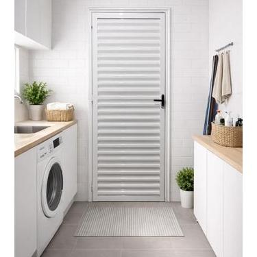 Imagem de Porta Palheta Alumínio Branco Linha 25 Brecorimo, ESQUERDO, 210 X 60
