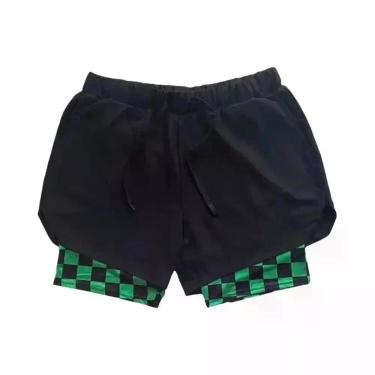 Imagem de Shorts De Ginástica Masculinos De Secagem Rápida Em Dupla Camada Para 
