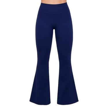 Imagem de Calça Flare Nay Sport CL31 Feminina Cós Largo Poliamida T. P/G, P, 02,