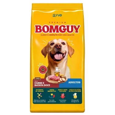 Imagem de Ração Bomguy Premium Carne com Batata Doce para Cães Adultos 25 kg