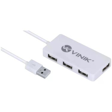 Imagem de Hub Usb 2.0 Com 4 Portas E 1,2M De Cabo Branco - Huv-20-B