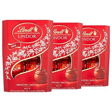 Imagem de 3 Caixas de 37g, Bombons de Chocolate Suiço, Lindt Lindor
