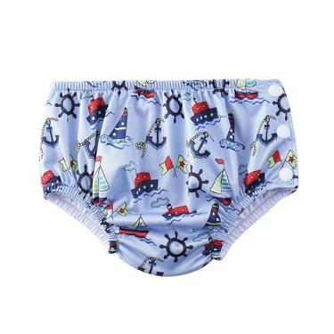 Imagem de Acqua di Mare Sunga com Fralda de Piscina Reutilizável Bebê Menino 6 a 24 meses (Piratas, 18 meses)