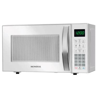 Imagem de Micro-ondas Mondial 21 Litros Branco Espelhado 1200W MO-01-21-W - 127V