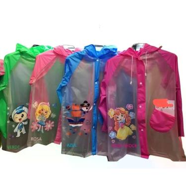 Imagem de Capa de chuva infantil Reforçada menina e menino Com Desenho - SHOP AL