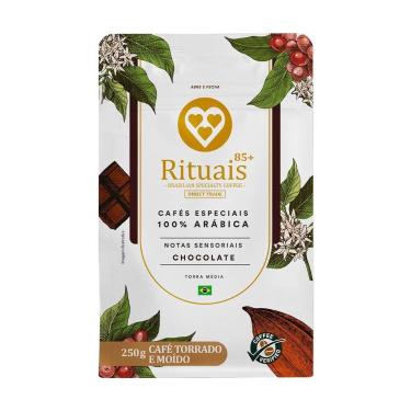 Imagem de Café Torrado e Moído Rituais Chocolate 3 Corações Pacote 250g