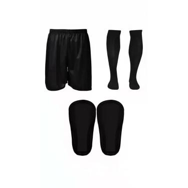 Imagem de Kit Shorts Jogar Futebol Masculino Par Cane Preto G(40-42) - Congratul