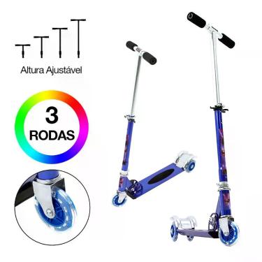 Imagem de Patinete Marvel Thor 3 Rodas Ajuste de Altura Azul - DM Radical