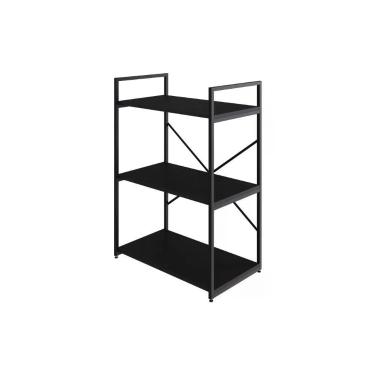 Imagem de Estante C/03 Prateleiras 84x60x33cm Yon Preto Tx/est.preta Preto Tx/est.preta