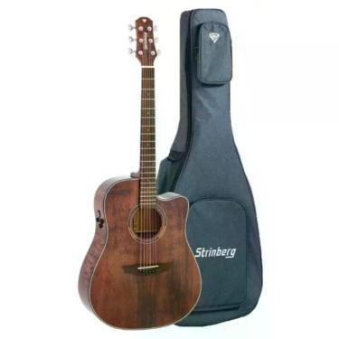 Imagem de Violão Folk Strinberg Diamond Dd1c Aço Eletroacústico Smoked Gloss [f002]
