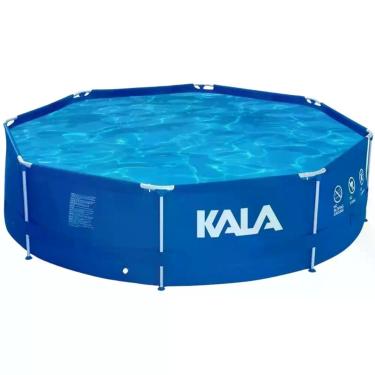 Imagem de Piscina Estruturada 5200L Redonda Kala com Kit Reparo Azul