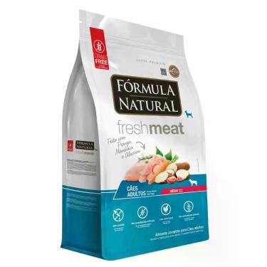 Imagem de Ração Fórmula Natural Fresh Meat Sabor Frango para Cães Adultos de Raç