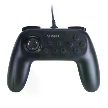 Imagem de Controle Nintendo Switch Vinik NS com Fio USB 5V DC Preto