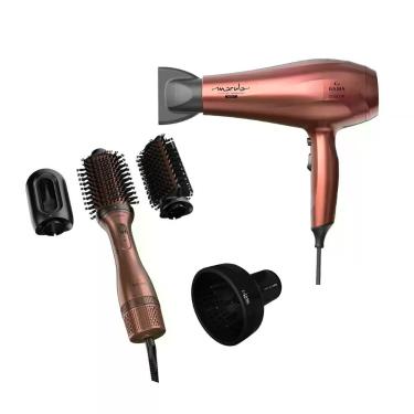 Imagem de Kit gama marula bivolt - secador ceramic ion 2000w + escova multicabeç