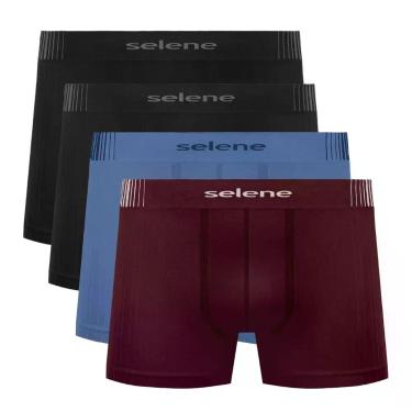 Imagem de Kit 4 Cueca Infantil Selene 12070 Microfibra Leve Menino, Sortida, G