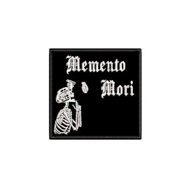 Imagem de Patch Bordado MEMENTO MORI 3 8 x 8 CM - Alto Padrão