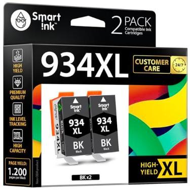 Imagem de Smart Ink Cartucho de tinta compatível de substituição para HP 934 XL 935 935XL 934XL para Officejet Pro 6230 6830 6835 Officejet 6220 6812 6815 6820 (pacote com 2 BK Combo)