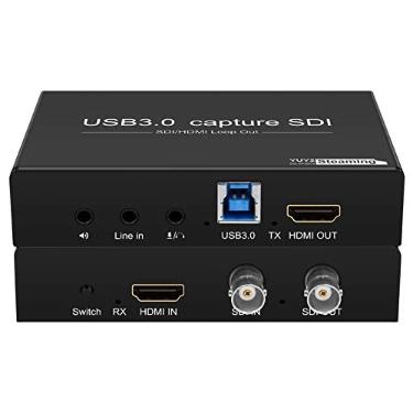 Imagem de Placa de captura HDMI SDI para USB USB3.0 1080P60fps SDI para HDMI conversor SDI saída e mixagem de áudio, SDI2HDMI, placa de captura de vídeo de jogo SDI