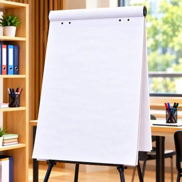 Imagem de Bloco para Flip Chart com 50 Folhas Brancas 630 x 800 mm - Animavita