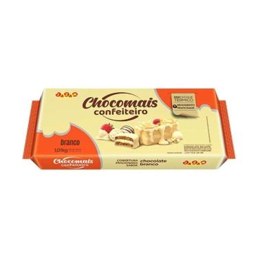 Imagem de Cobertura Chocomais Confeiteiro Barra 1,01kg - Jazam, Chocolate Branco