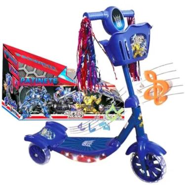 Imagem de Patinete Azul Infantil Que Incentiva O Brincar Saudável - Toy King
