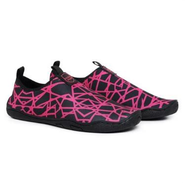Imagem de Sapatilha Aquatica Feminina Confortavel Leve Flexivel Praia Hidroginastica Rosa (Rosa, BR, Adulto, Numérico, 34)