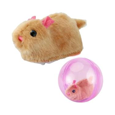 Imagem de Bola Elétrica Rolante para Hamster - Brinquedo de Exercício Transparen