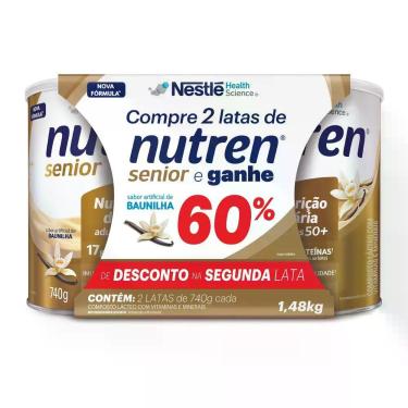Imagem de Nutren Senior Sabor Baunilha Ganhe 60% de Desconto na Segunda Unidade 