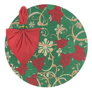 Imagem de Capas Sousplat Guardanapos Portas Modelo Natal Brilho - MUMUDECOR, 140