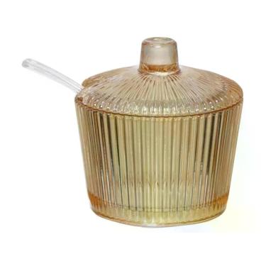 Imagem de Acucareiro Graffiato Transparente em Vidro 200ml - Etilux