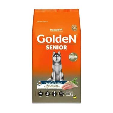 Imagem de Ração pra Cães Adultos a partir de 7 Anos Golden Formula Senior Frango