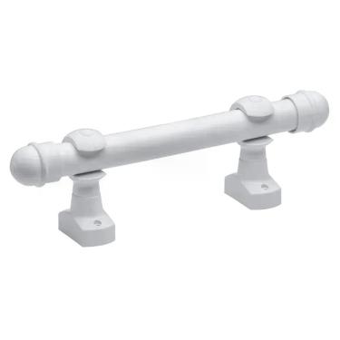 Imagem de Varão para Cortina 3,00M com Acessórios Metal Branco Kala Decoração Ambientes