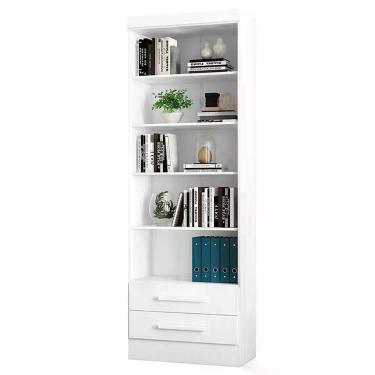 Imagem de Estante Para Livros 2 Gavetas 3420 Branco - Qmovi