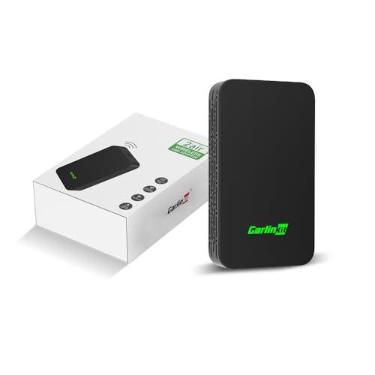 Imagem de Adaptador Wireless CarPlay & Android Auto CarlinKit 5.0 de 2026 para Carros com CarPlay com fio e Android Auto com Fio OEM (2016-2026), Suporte para Atualização Online, Conexão Rápida