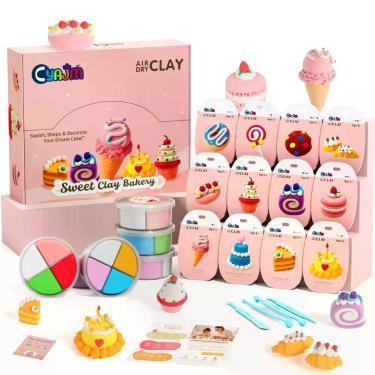 Imagem de Massinha de Secagem ao Ar CyAJM Conjunto Sweet Bakery - Artesanato Faç