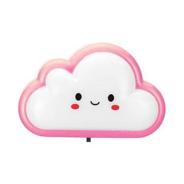 Imagem de Mini Abajur Luminária Em Formato De Nuvem Para Tomada Quarto Bebê Baby Criança Luz Decoração Infantil Bivolt Com Baixo Consumo De Energia 1