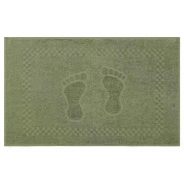 Imagem de Toalha De Piso Pezinho 100% Algodão 45x68cm Appel Verde Bandeira